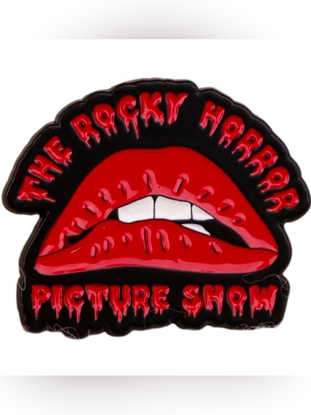 Pin 1.25” Lips “Rocky Horror Picture Show” Enamel Brooch Cult Movie